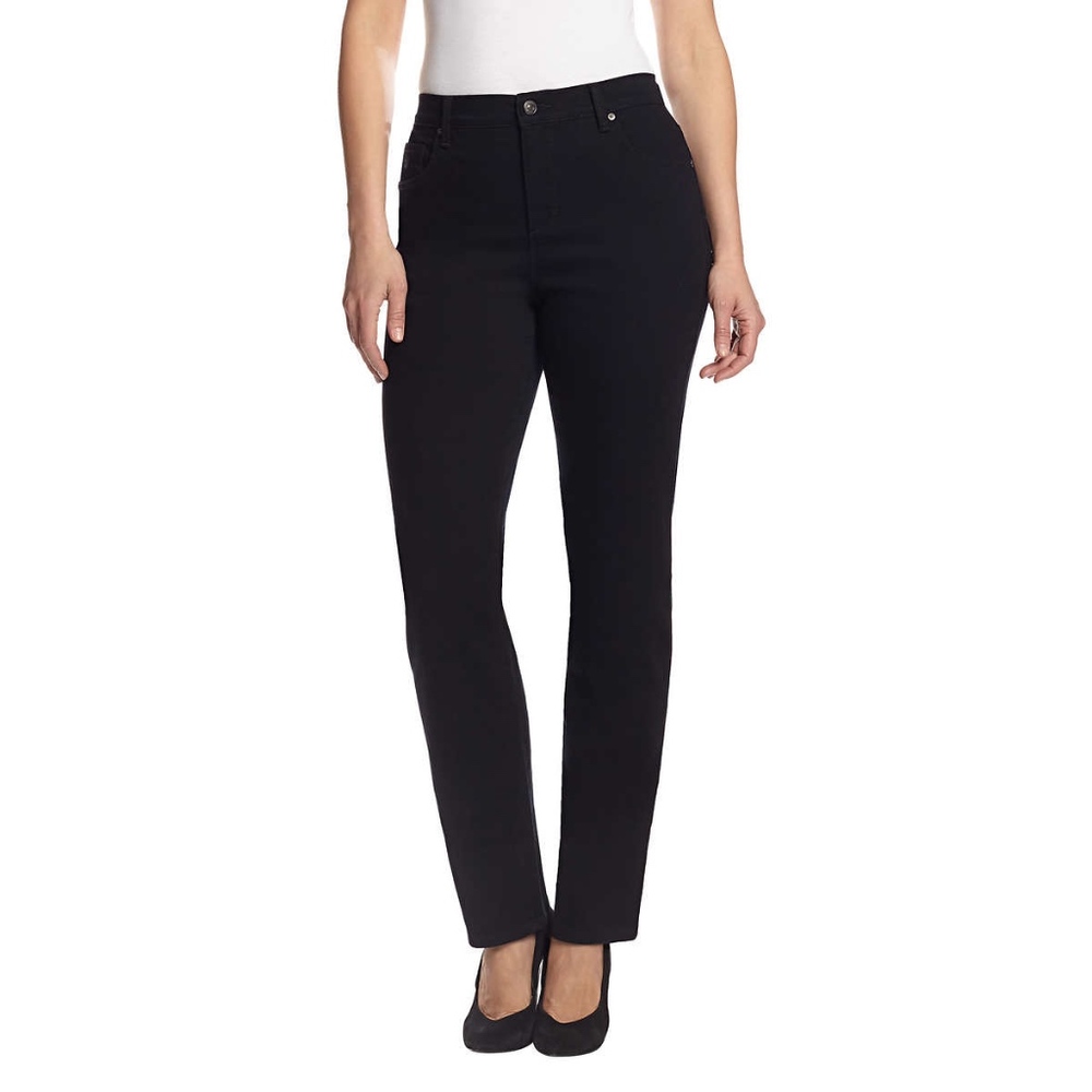 LAST ONE! PLUS 16 Black Slimming LONG Classic Jean